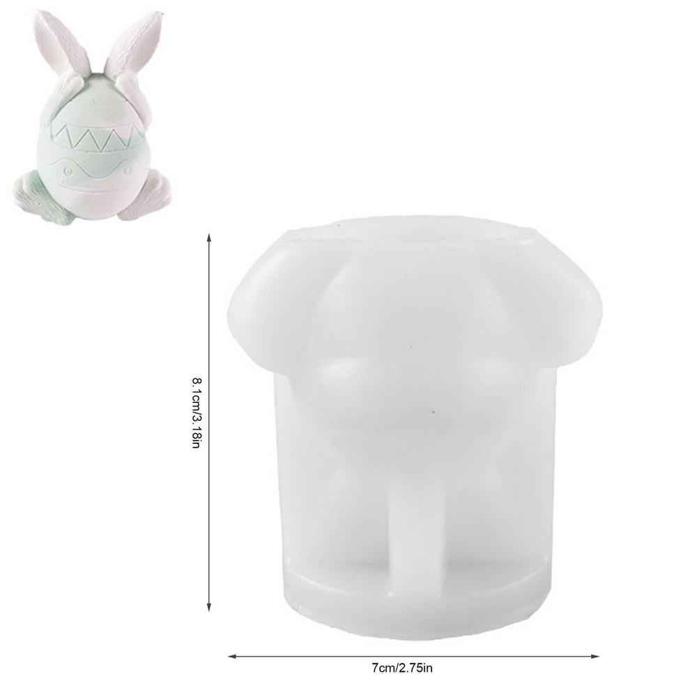 Easter Bunny Mold Non-stick Candle Making Molds Cute Home Parties Decorations Soap Making Crafts For Home Studio Restaurants