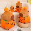 New 25-60cm Halloween Pumpkin Capybara Plush Doll Soft Cartoon Pillow Animals Toys Baby Birthday Halloween GIfts for Girls Decor