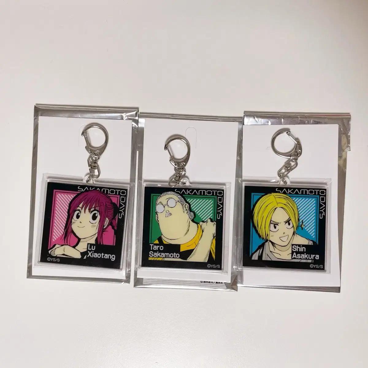 

Sakamoto Days Lu Xiaotang Taro Shin Original Painting Double Sided Acrylic Keyring