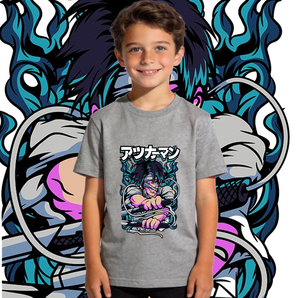 Aot Levi Anime Print Cotton Short Sleeve T Shirt for Boys Girls Kids Soft Breathable Casual Summer Top