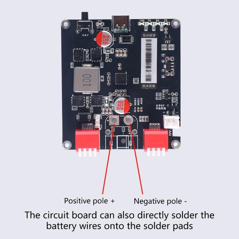 140W Bidirectional Fast Charging Module 2-6S Battery Charging Board Automatic Temperature Control Replacement