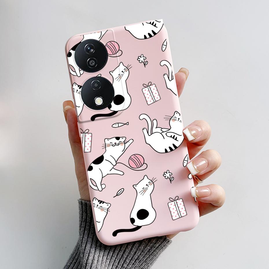 For Honor 90 Smart Case Cute Rabbit Panda Soft Silicone Back Cover For Honor 90 Smart 90Smart CLK-NX1 CLK-NX3 Phone Case Coque