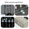 6PCS Magnetic Cable Winder Self-Adhesive Fixed Power Cord Organiser Intelligent Devices Charging Wire Holder Clamp