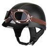 3C Certified Retro Half Helmet Scooter Motorcycle Riders Unisex All Season ABS Safety With Visor Options