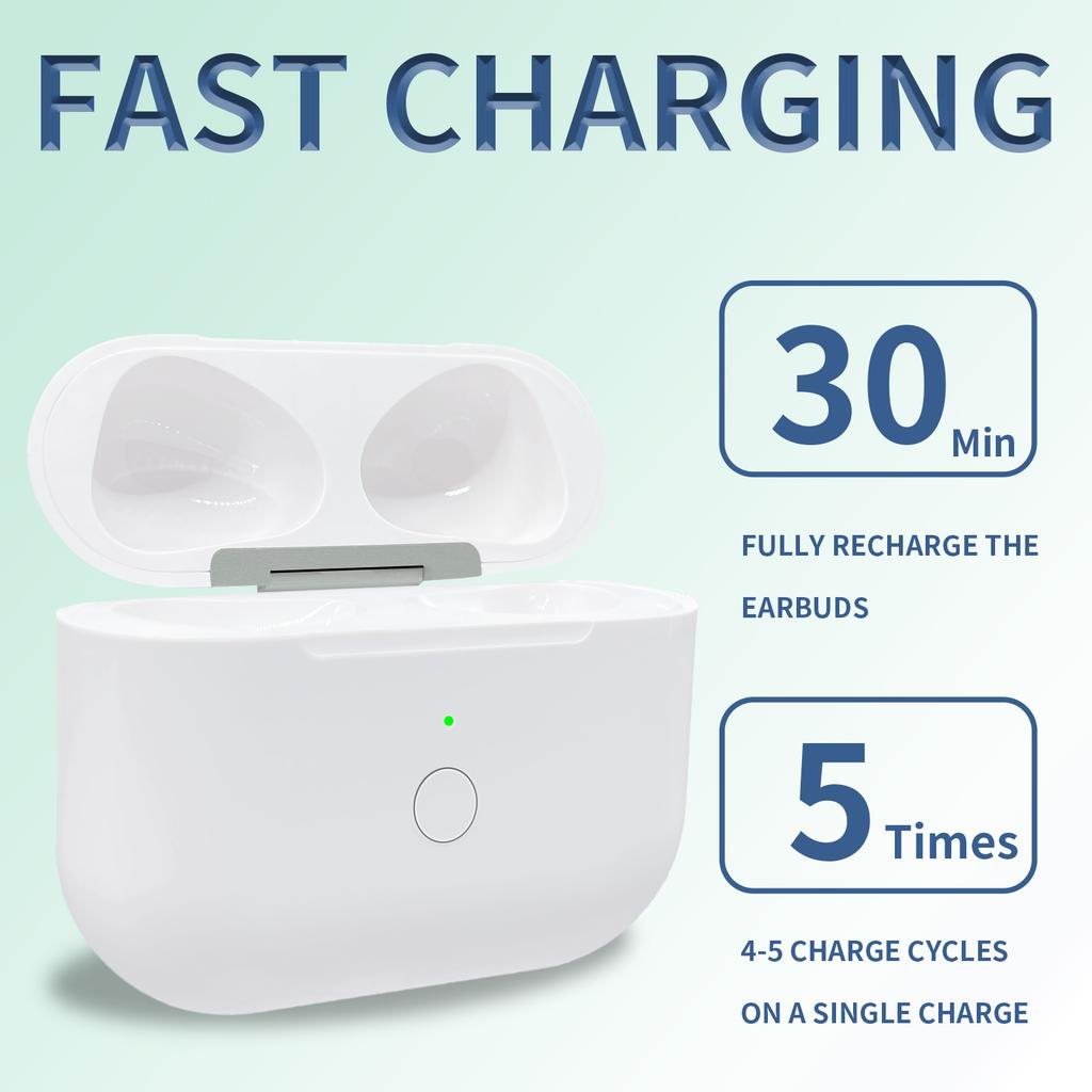 A004 For AirPods 3 Wireless Charging Box 620mAh Earphone Charging Case, Type-C Interface