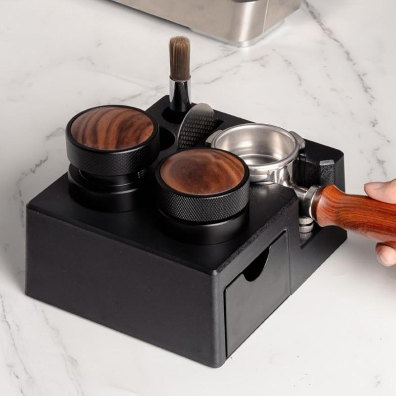 Kaffefilterhållare Kaffefördelare Hållare Kaffepress Ställ Kaffeverktygsorganisatörer Pressstation för Kaffepress