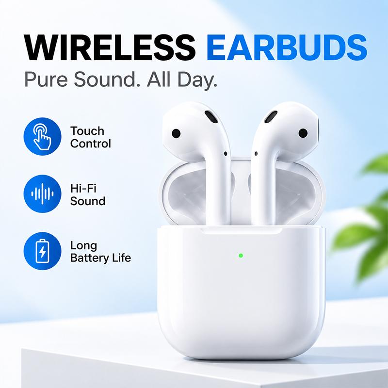 Zweite Generation 2. TWS True Wireless Bluetooth-Kopfhörer Bluetooth 5.3 Geringe Latenz Semi-In-Ear-Kopfhörer Lange Akkulaufzeit Sofortige Kopplung Ohrhörer