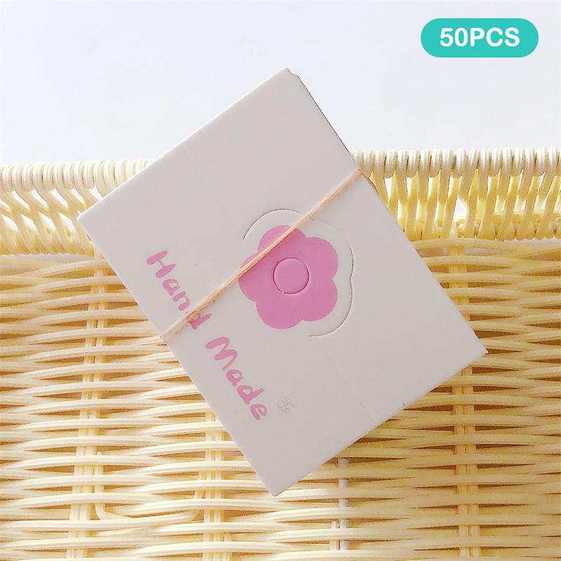 50Pcs Colored Flowers Hairpins Cardboard Jewelry Packaging Bag Card Paper Display Card Necklaces Bracelets Earrings Cardboard