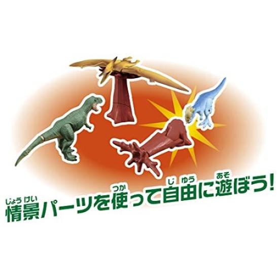 Takara Tomy Ania Encyclopedia First Dinosaurs Land Masters Animal Dinosaur Realistic Moving Figure Toy Ages Toy Safety Standards "Ania Set" 3+