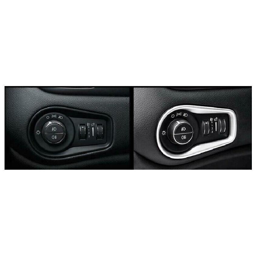 For Jeep Renegade 15-2023 Matte Silver Driver's Side Dash Control Cover Trim