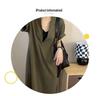 Hepburn Style Retro Cotton A-Line Dress: Summer Loose Fit In Solid Colors