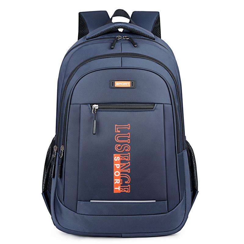 

Oxford Canvas Travel Backpack With Breathable Design For Men And Women синій