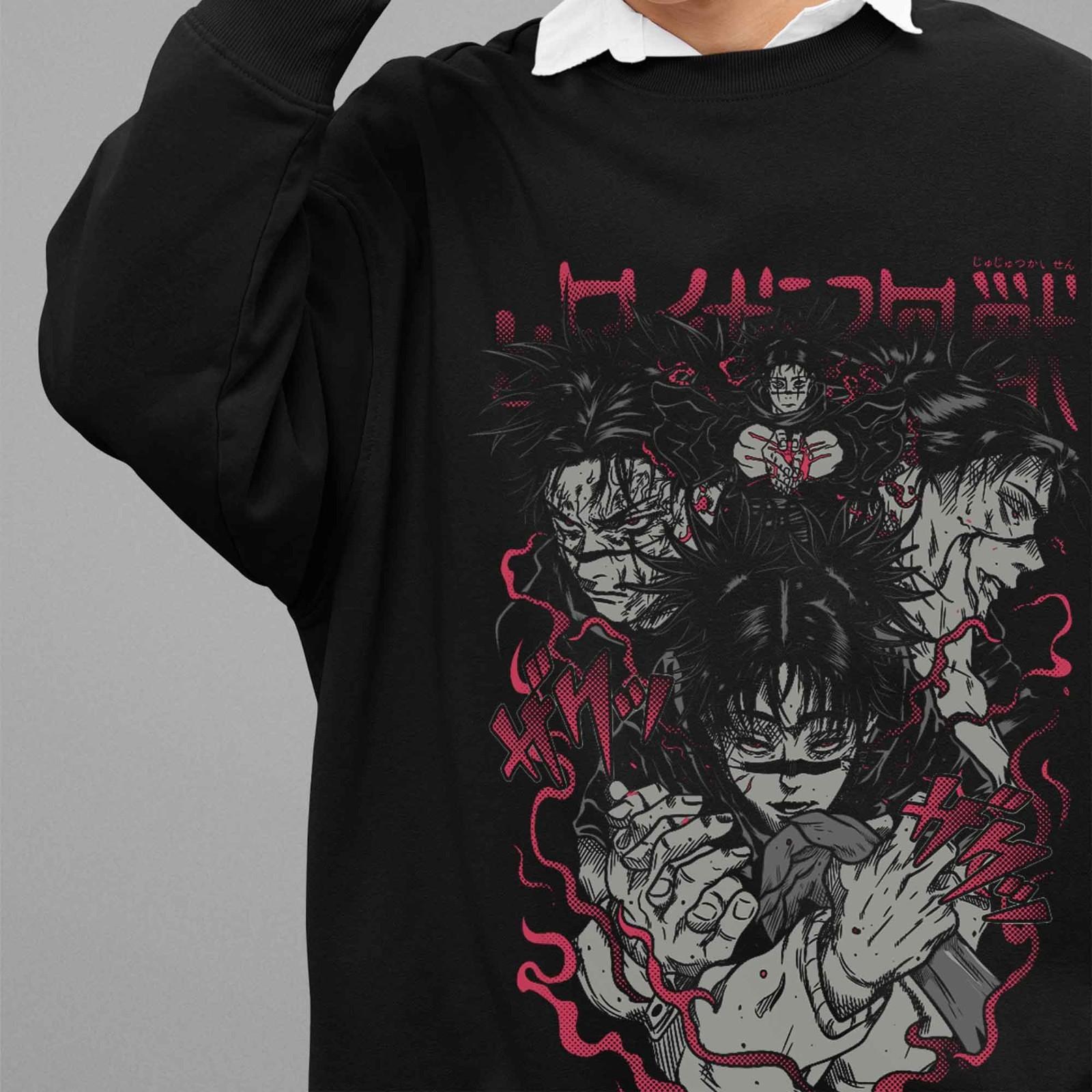 

Свитшот Jujutsu Kaisen Свитер Чосо Толстовка JJK Аниме Пуловер Годжо Сатору Сукуна 2XL