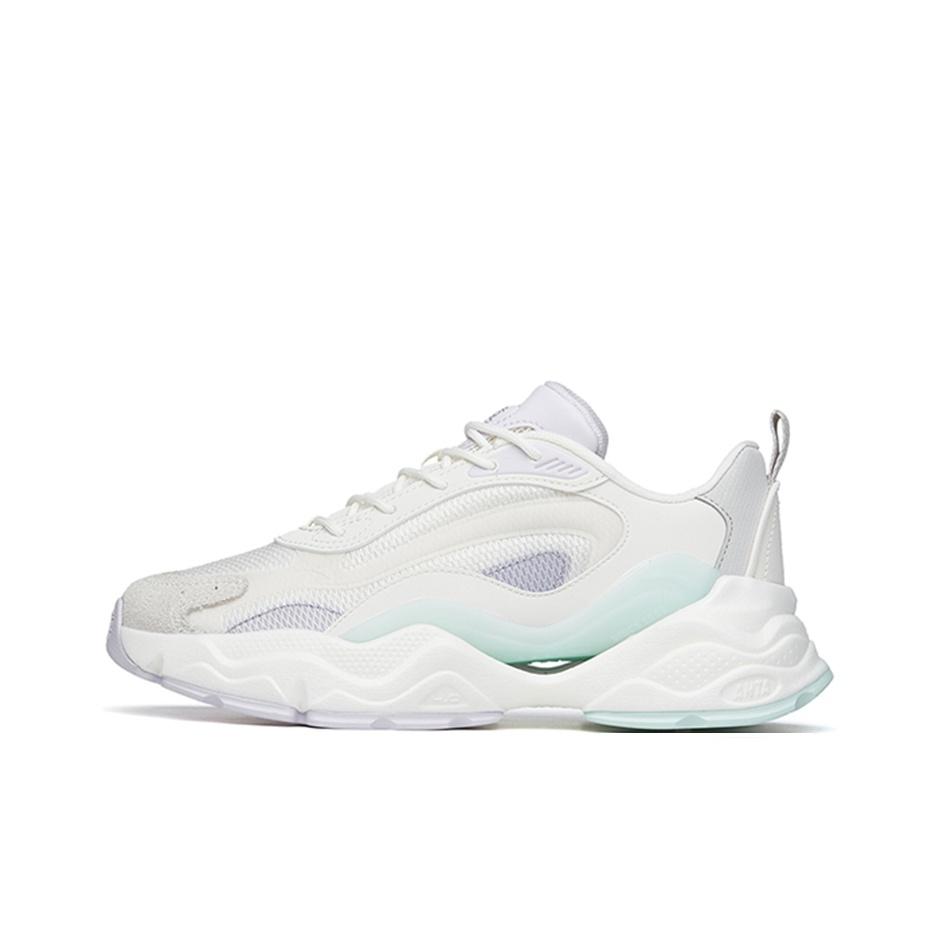 Anta Millennium 4.0 Shock Absorption Non-Slip Wear-Resistant Low-Top Dad Shoes Women Sneakers White Purple Gray 122228890-3