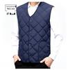 Men's Fleece-Lined Windproof Vest for Autumn & Winter - Ideal for Middle-Aged & Elderly
