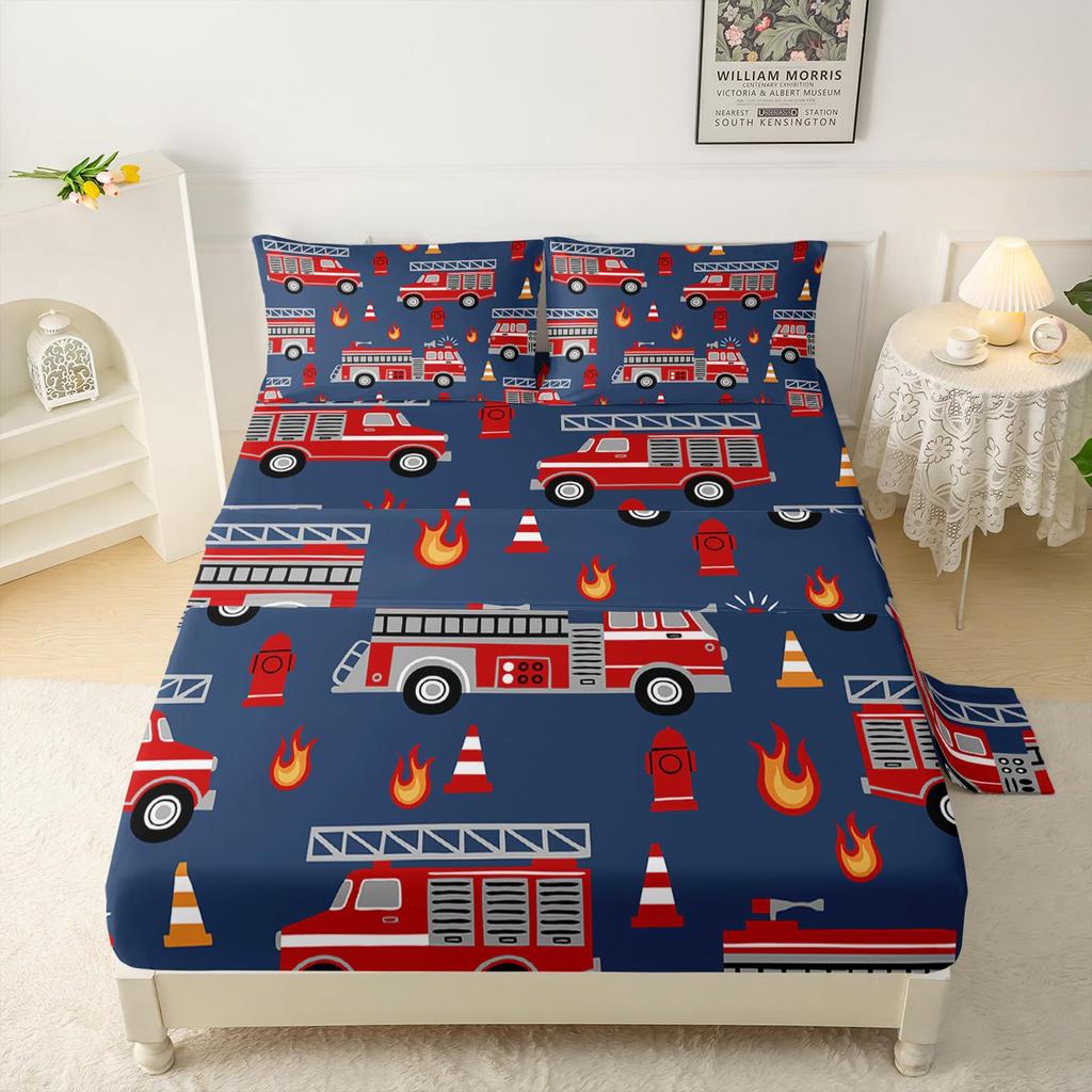 Sports Basketball Football Baseball Pattern Sheet Four-piece Bedding Set Bedroom Dormitory Bedding