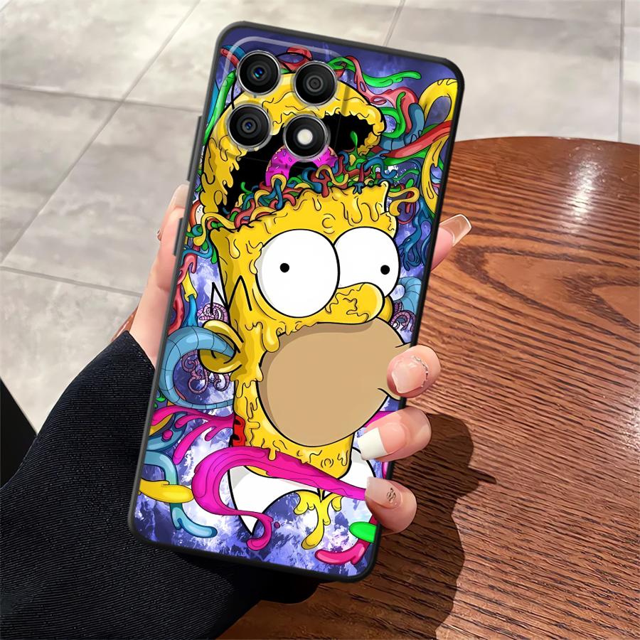 The S-simpsons Cartoon Case for Honor X9 X7a X9a 90 Lite 70 X8 X9c 8X Funda Phone Cover