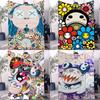 Art T-Takashi M-Murakami-S Blanket Design Lightweight  For Dorms, Naps, Living Room, Office,Sofa,All-Season