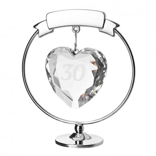 Crystocraft Freestand Crystal Heart - 30