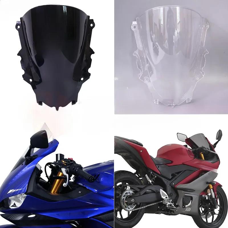 Motorcycle Windshield Windscreen Double Bubble for Yamaha YZF R3 R25      Front Windshield Wind Deflector