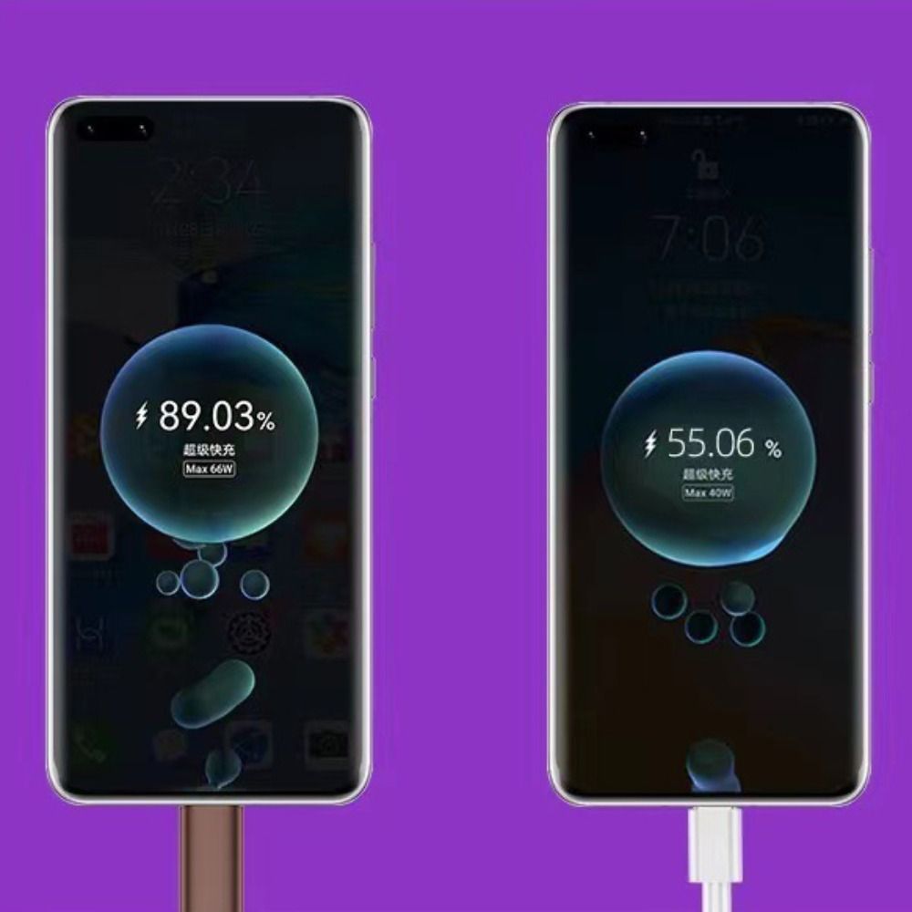 6A 66W Fast Charging Cable Type C Mobile Phone Data Cord RGB Lights Charge Cable  Phone Charging