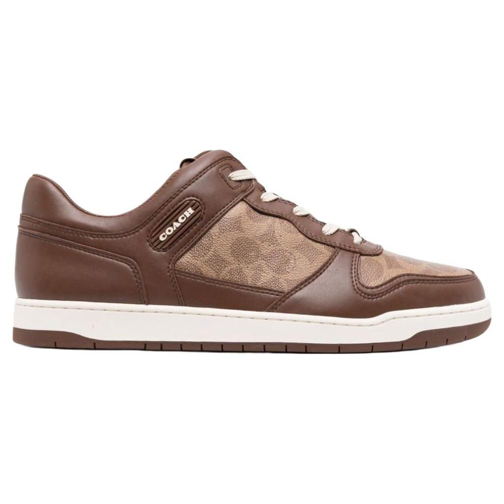 COACH Logo-debossed Panelled Leather Sneakers CI313-SAD