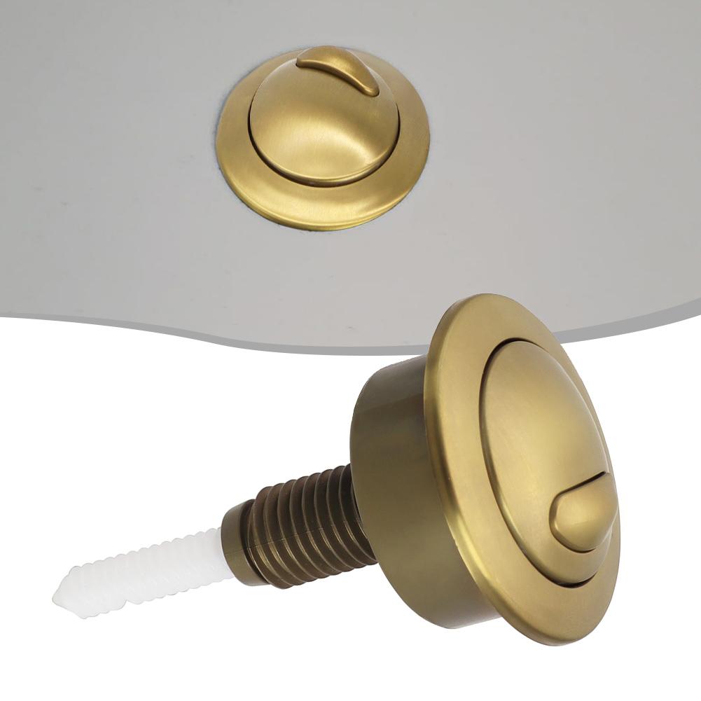 Elegantní kartáčované zlaté splachovací tlačítko pro WC pro systém Twyford 49 Dual Flush