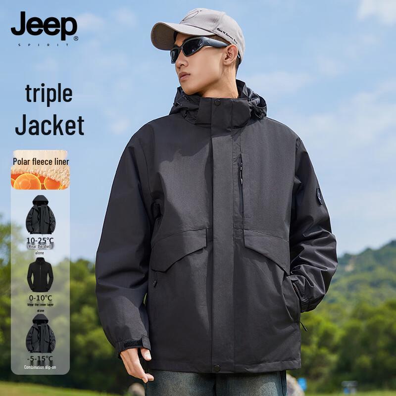

JEEP SPIRIT Unisex Outdoor Hooded Jacket M