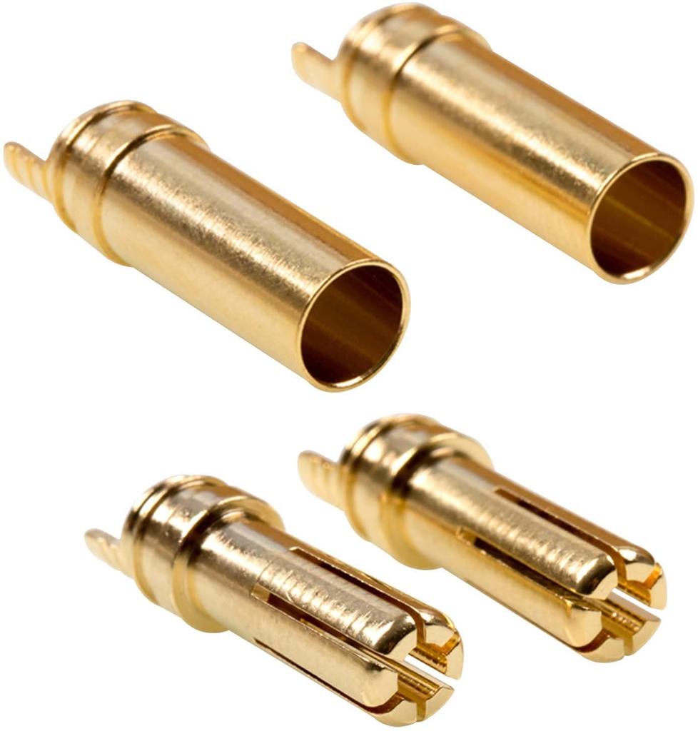Set of 5 Pairs EC5 Male-Female Connectors – High Conductivity – Ideal for RC Model Batteries – Blue – Polyester