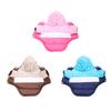 Winter Warm Hooded Padded Jacket for Small Medium Dogs & Cats Striped Color Block Soft Fleece Lined Puppy Kitten Coat Apparel