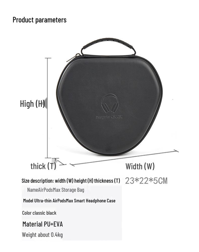 Pouzdro AirPods Max EVA: Automatické uspávání Náhlavní sluchátka přes uši pro skladování
