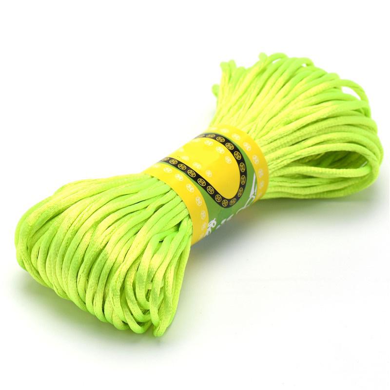 1 Pc Of 20 Meters/Bundle Of 2.5MM Chinese Knot Polyester Colored No.5 Thread Handmade Woven Rope DIY Jewelry Wire