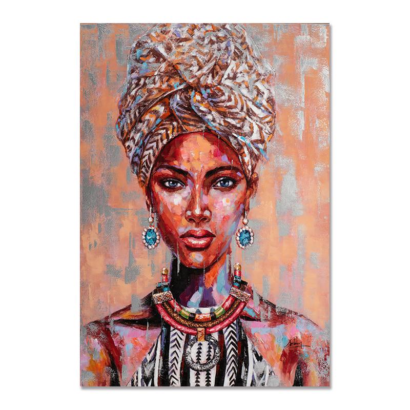 African Black Woman Graffiti Art Posters And Prints Abstract African Girl Canvas Paintings On The Wall Art Pictures Wall Decor