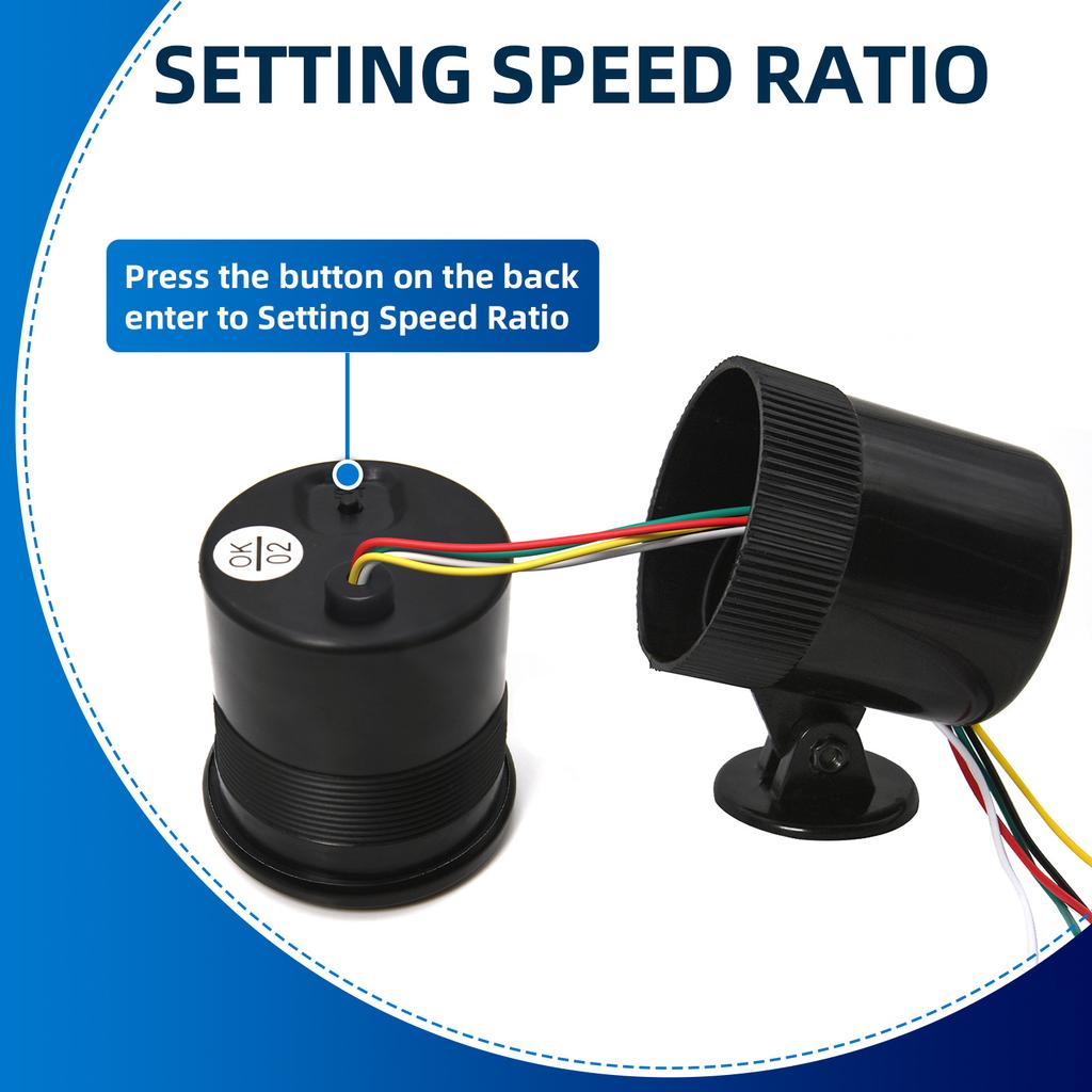 Car Tachometer Gauge 0-8000RPM Car Meter Black Case With White LED tacho For 1-8 Cylinders Gasoline 2" 52mm RPM Tachometer