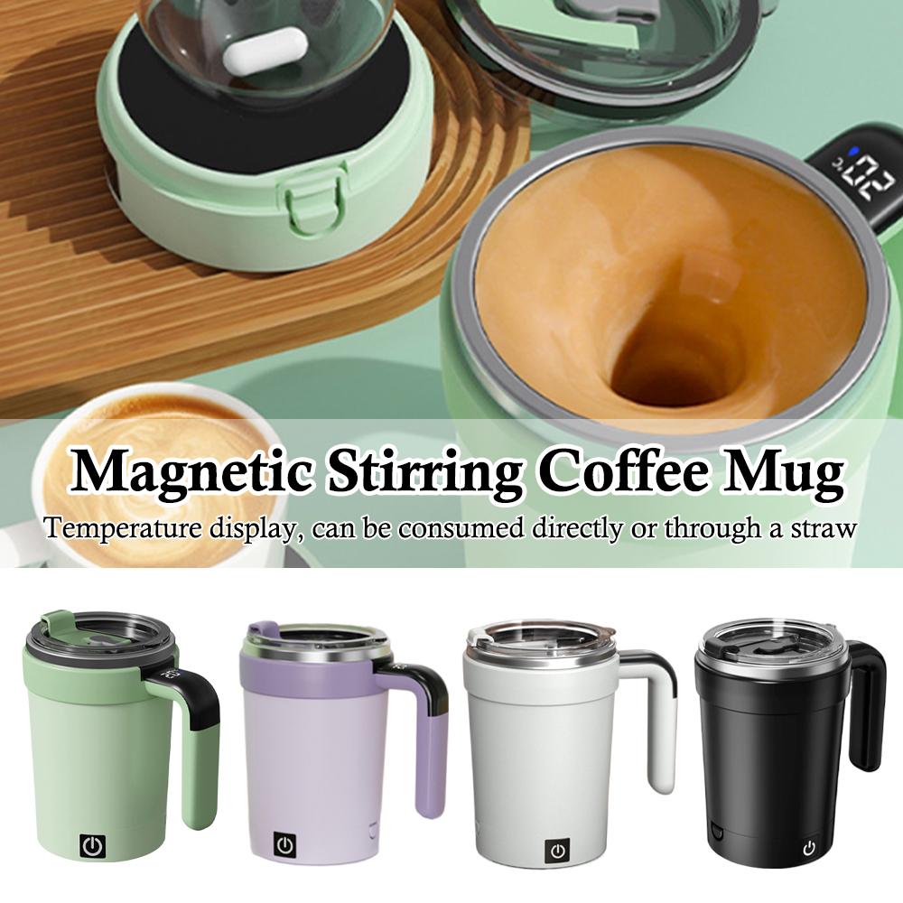 Automatic Stirring Cup Portable Detachable Gym Smart Insulated Mug Magnetic Stirring Electric Stainless Steel Coffee Mug