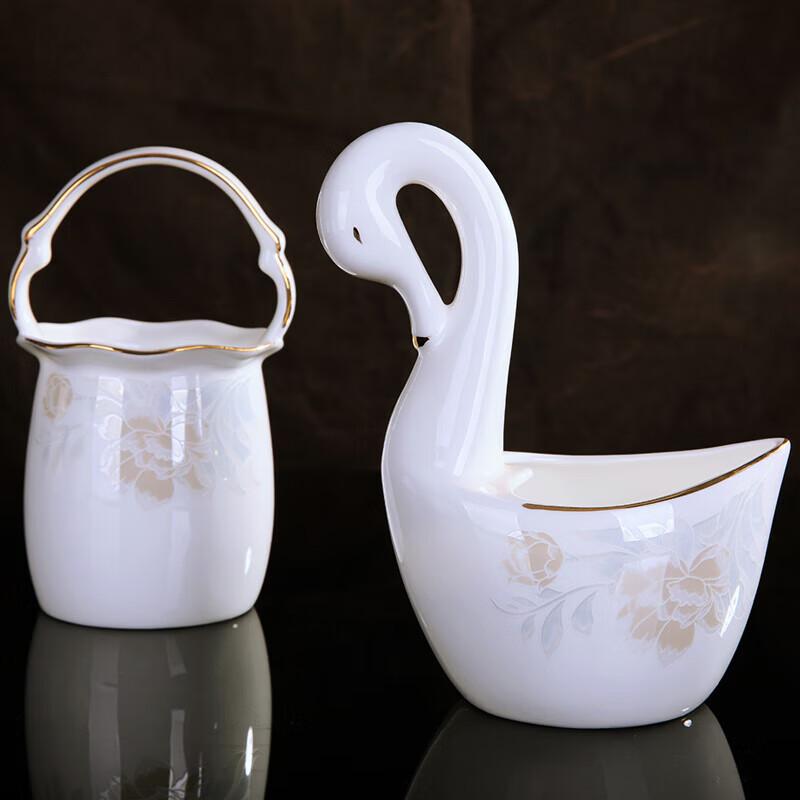 Jingdezhen Nordisches Goldinlay 58-teiliges Bone China Geschirrset