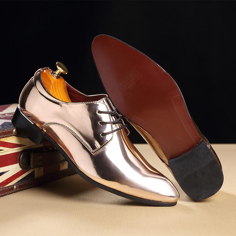 Fashion Party Office Business Casual Shoes for Men Lace-Up Mens Dress Shoe Men Formal Leather Shoes New Pointed Toe Men Oxford Shoes