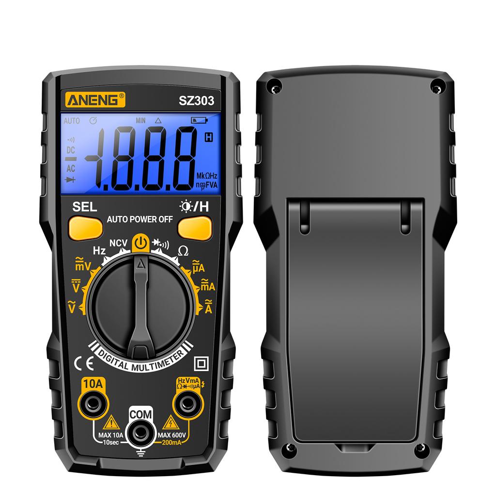 Aneng SZ303 Multimeter 1999 Zählen Digital ACDC Spannung Strom Widerstand Hohe Präzision