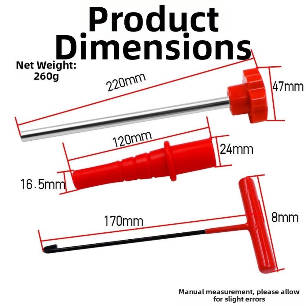 Steel Construction Valve Stem Tool Tire Valve Kit Ergonomic Handles