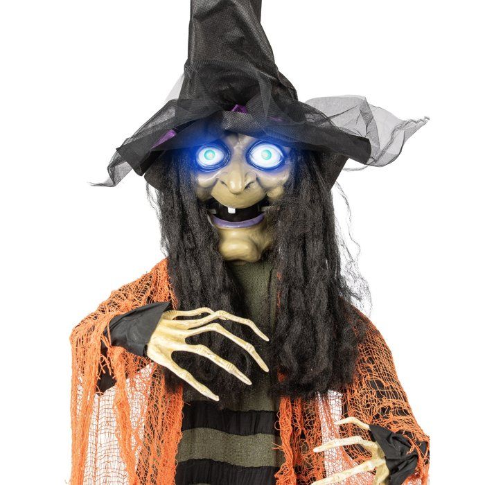 Décoration de fête - BigBuy Home - Sorcière Halloween - 183 x 120 cm - Multicolore - Mixte