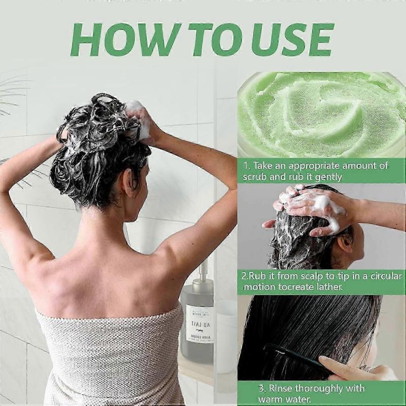 Rosemary Scalp Scrub, Scalp Exfoliation, Scalp Scrub for Building, Hair Scrub for Scalp, Nourishing Detox Hair Care with Scalp Massager