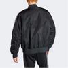 Adidas Originální pruhovaný design Reversibilní ležérní volná bavlněná bunda Pánská bunda Černá IW3641
