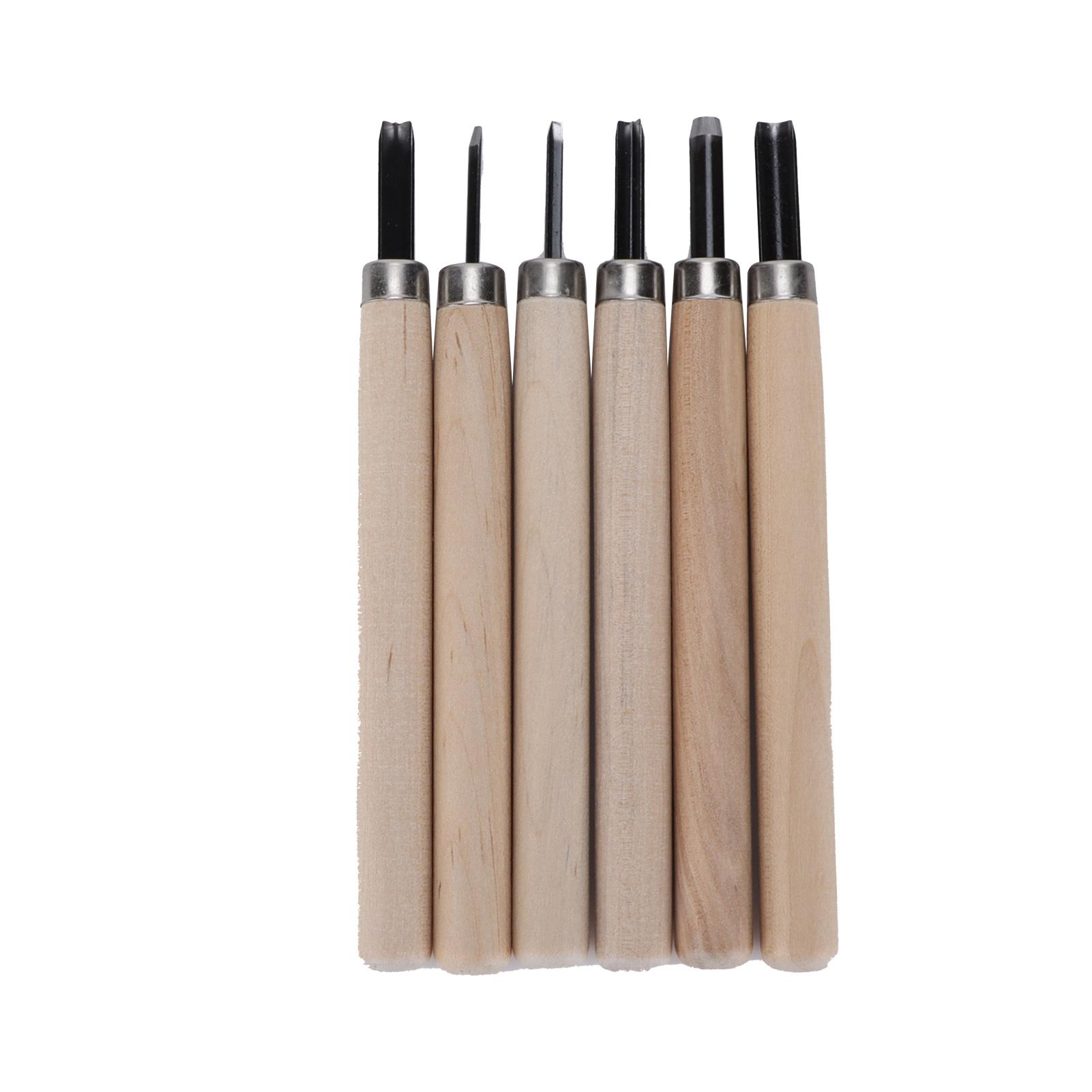 

6 Pcs Wood Carving Knife Kit Beginner s Rubber Stamp Knives Steel Sculpting Knife Kit