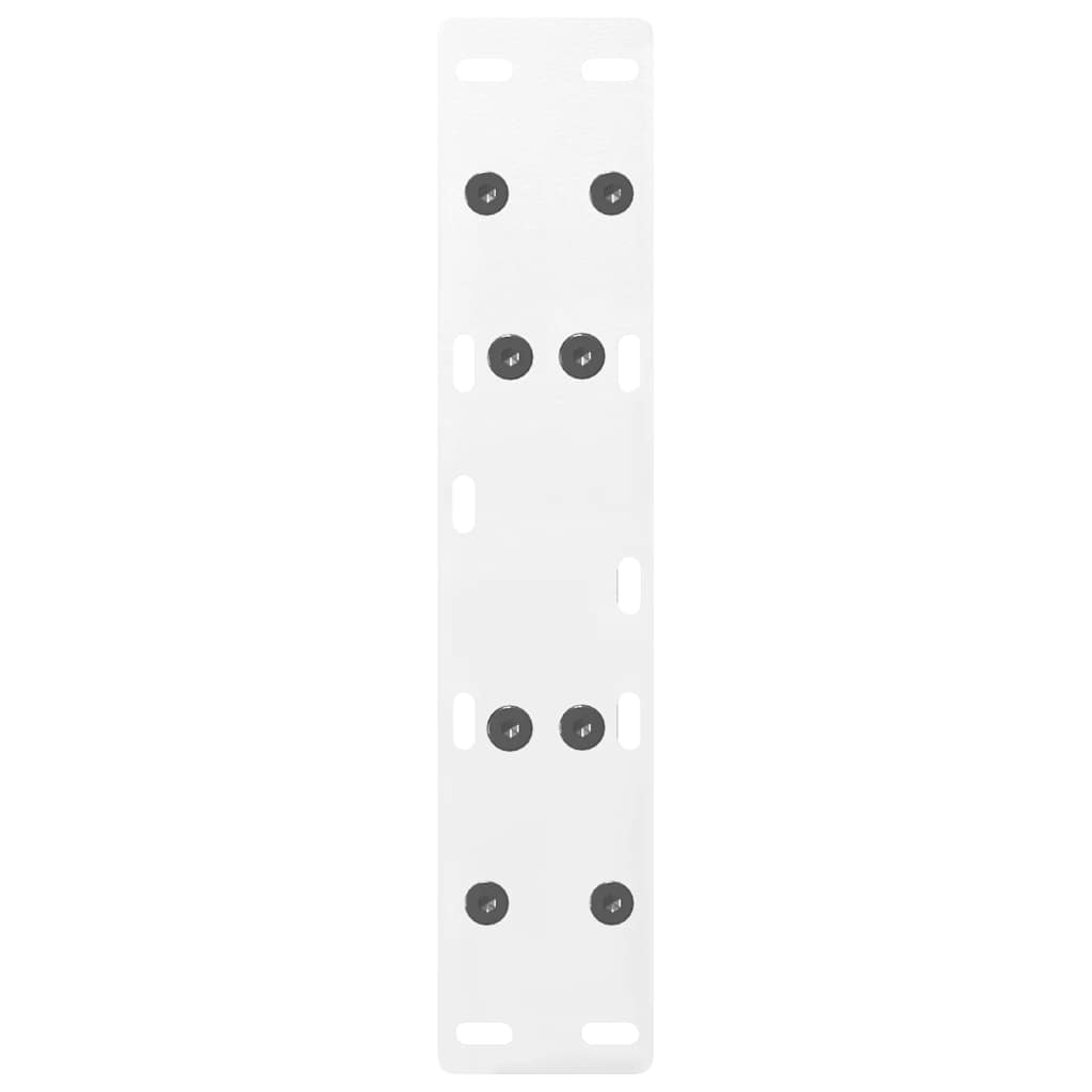 Vidaxl Coffee Table Legs, 2 Pcs, White, 40X(30-31) Cm, Steel