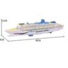 Elektrisches Spielzeugboot Simulationsmodell, Fernsteuerbares Kreuzfahrtschiff für Kinder, Wasserdichtes Schnellboot mit LED-Leuchten, Geschenk für Jungen und Mädchen