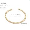 Retro Bamboo-Inspired Copper Bangle for Women: Unique, Trendy, Exquisite Design