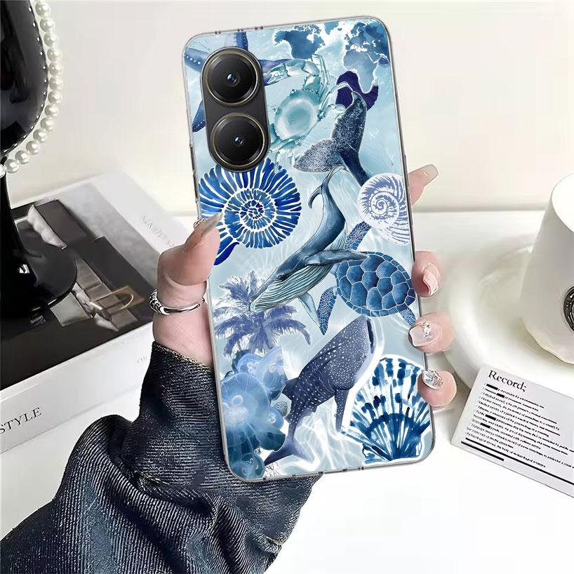 Ocean Starfish Sea Turtle Shark For Xiaomi Poco X7 X6 X5 F7 Ultra F6 F5 Pro Phone Case X4 Nfc F4 Gt F3 M6 M5S M5 M4 M3 Fundas Co