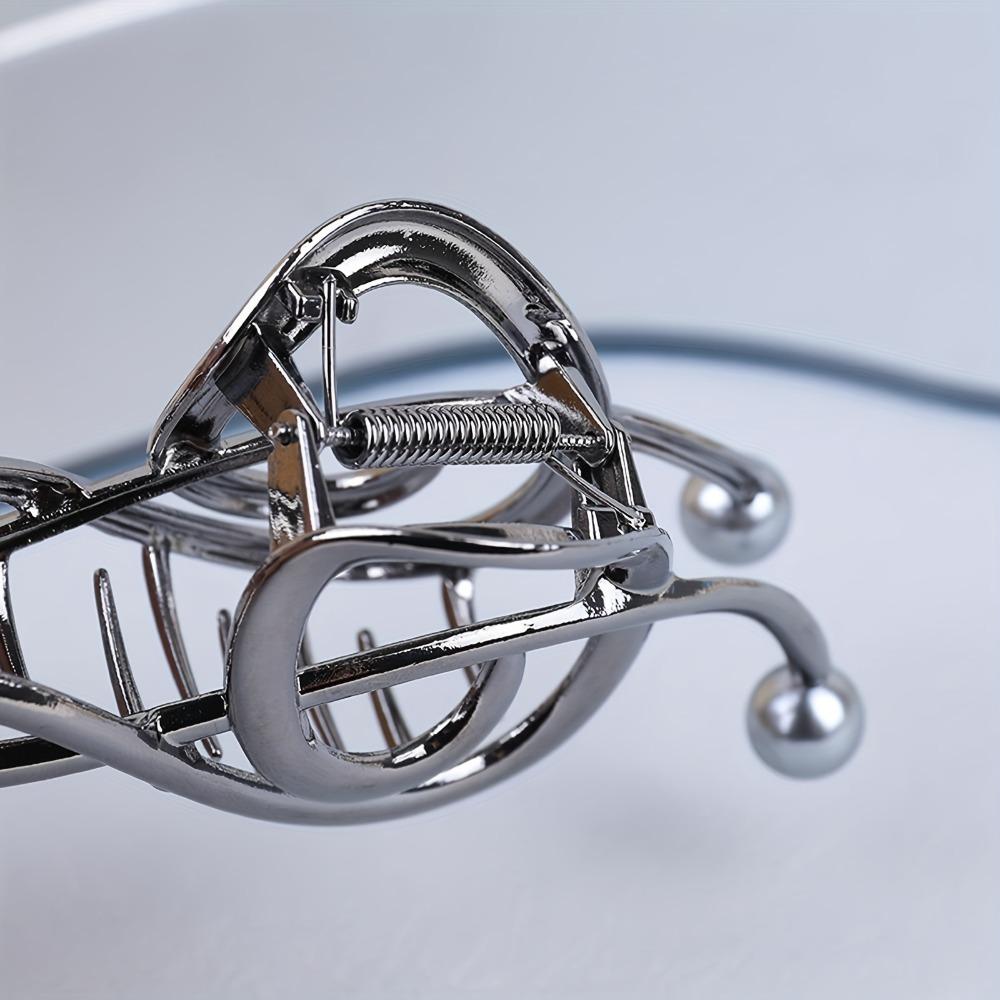 Pearl Treble Clef Hair Clip Zinc Zinc Zinc Alloy Music Note Hair Claw Fashion   Makeup Hair Clips