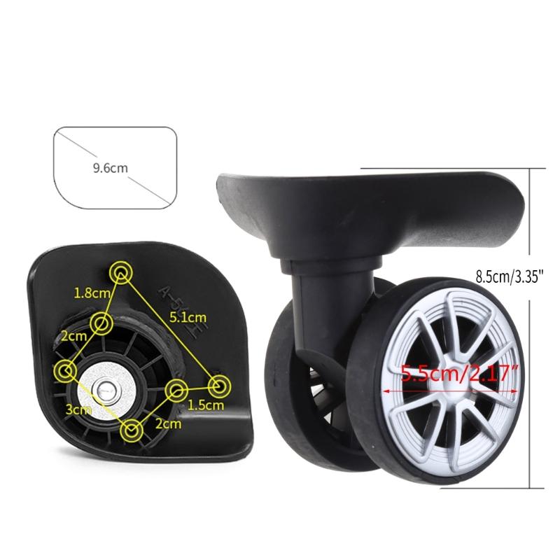 Durable Replacement Luggage Wheels Repair Your Suitcase with Smooth 360° Rotation Parts Accessories