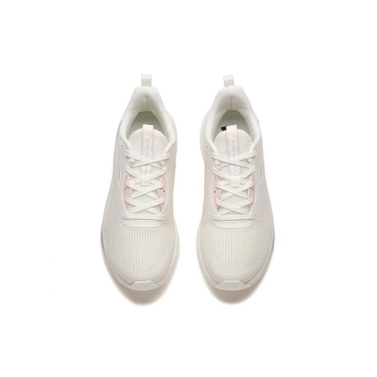 New Anta Running Collection Anti Slip Wear Resistant Low Top Running Shoes Women's White 122125585S-2